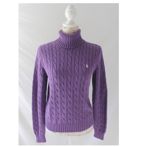 Ralph Lauren Sweaters - Ralph Lauren Sport Purple Turtleneck Sweater Large